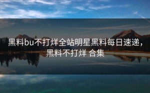 黑料bu不打烊全站明星黑料每日速递，黑料不打烊 合集